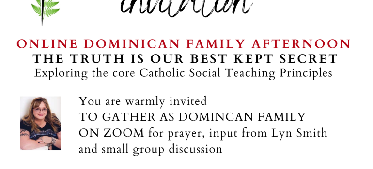 Invitation to Dominican Online Gathering – 27 August