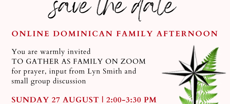 Invitation to Dominican Online Gathering – 27 August