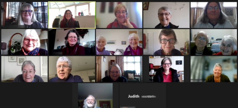Dom Family gathers online